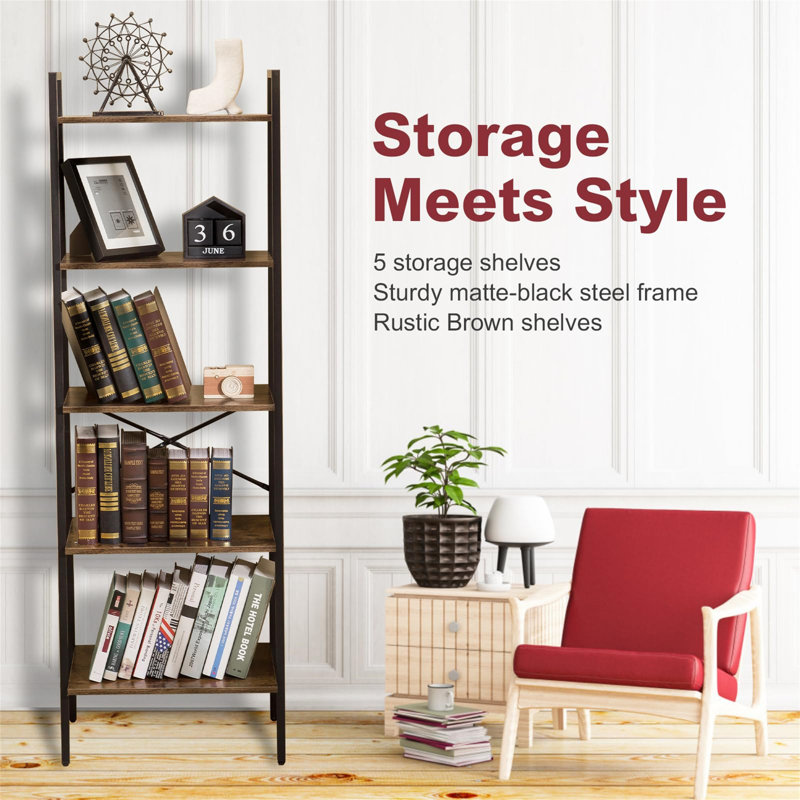 Alydia 56cm W Manufactured Wood Shelving Unit
