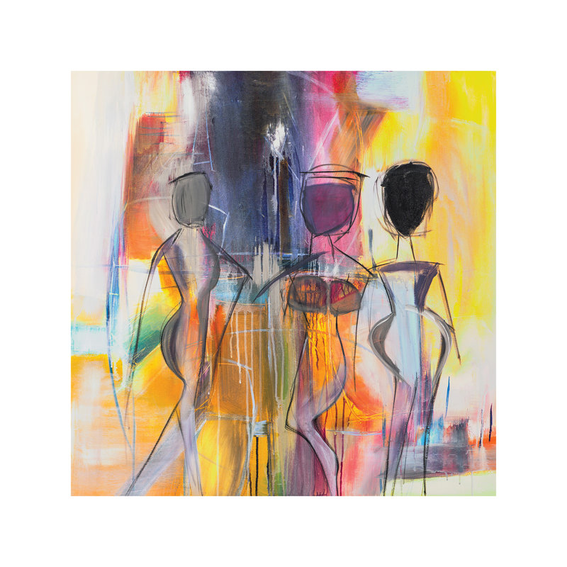 Bosa Nova by Jane M. Robinson - Wrapped Canvas Painting, 45.72 cm H x 45.72 cm W x 1.91 cm D