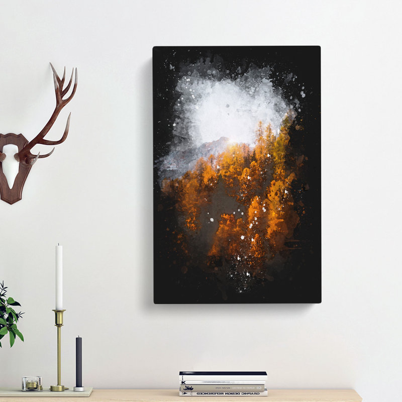 Golden Forest in Italy - Wrapped Canvas, 60cm H x 40cm W x 3cm D