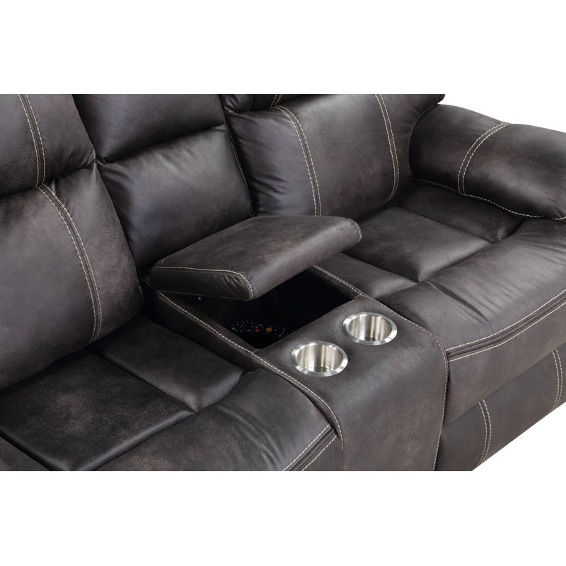 Causeuse inclinable moderne Modern Bay Hooper, Gris