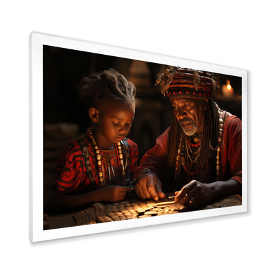 Sagesse africaine ancienne sur toile
