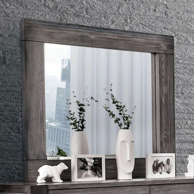 Rudden Wood Flat Mirror