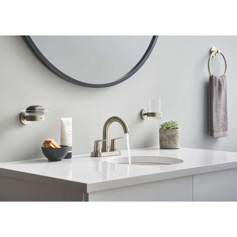 Essentials Tumbler Holder, Brushed Nickel Infinity