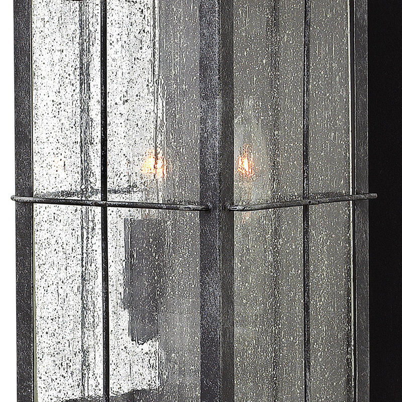 Bingham 2-Light Outdoor Wall Lantern, Graystone, Integrated LED