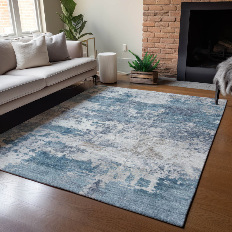 Machine Washable Indoor/Outdoor Jadiel ACN2366 Abstract Rug, Rectangle 8' x 10'