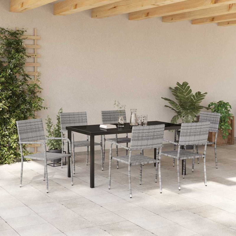 Patio Dining Set with, 73 cm H x 160 cm W x 80 cm D