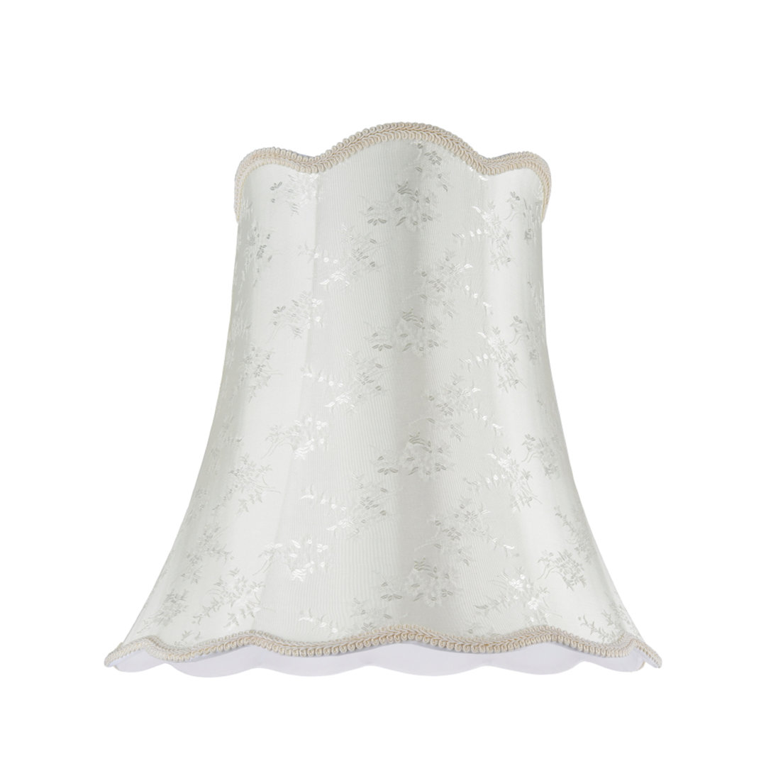 15'' H Jacquard Textured Fabric Bell Lamp Shade Rosdorf Park