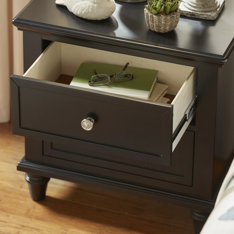 Jazmond 26'' W Nightstand, Vulcan Black
