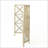 Fireplace Screen | Christopher Knight Home Margaret 3-Panel Iron X Pattern | Rose Gold/Black/Gold | Iron | Gold