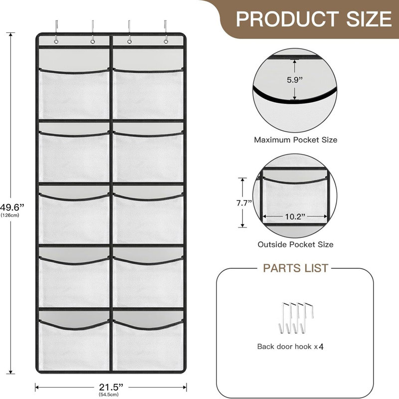 Fabric Overdoor Organiser