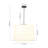 Eclectic Modern 3-Light Tapered Linen Fabric Pendant