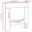 Fireplace Surround 81X18x82 Cm Engineered Wood-1423157668