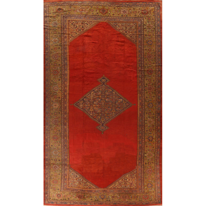 Tapis traditionnel avant teinture végétale pré-1900 10 x 17