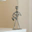 Ensemble de 8 statues musicales en fer faites à la main