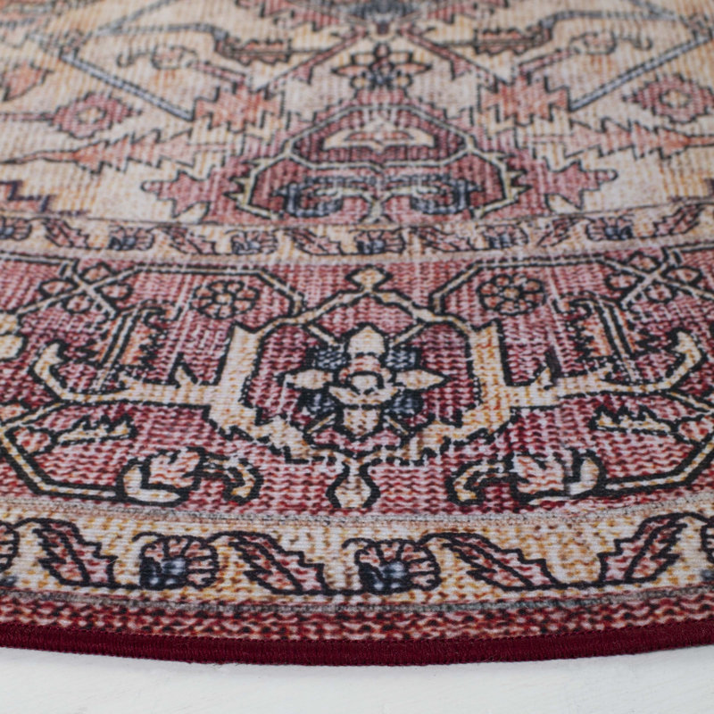 Tucson Performance Machine Washable Oriental Rug, Round 6'