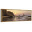Golden Sunset, paysage marin, voiliers à l'horizon, reproduction d'art sur toile-96074455-111664887