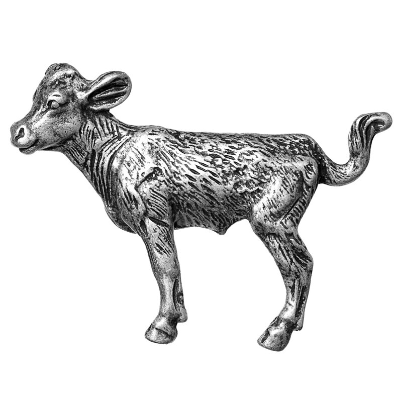 Poignée fantaisie surdimensionnée 2 1/2 "Moose, Étain