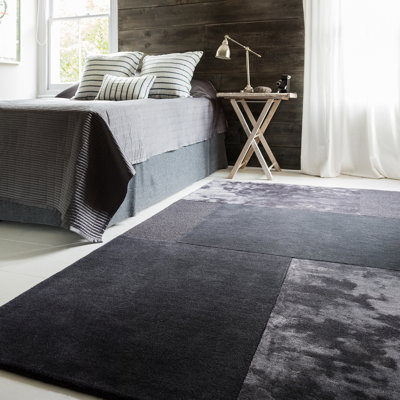 Briarcliff Hand Carved Charcoal Rug