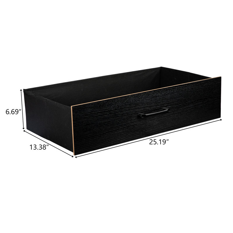 Commode 6 tiroirs Cherylène, Noir