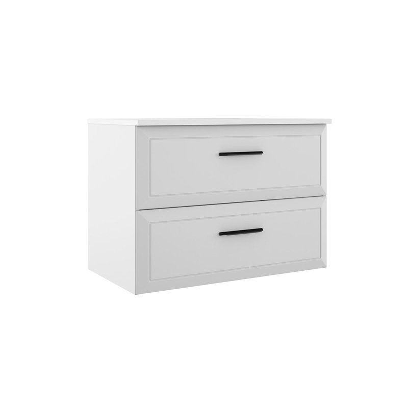 Meuble-lavabo simple Gosman, Blanc, L 32 po