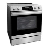 Cosmo 30 in. Haven Collection 6.3 cu. ft. Electric Range, 5 Burner Ceramic Glass Cooktop, Self Clean, Air Fry, Stainless Steel