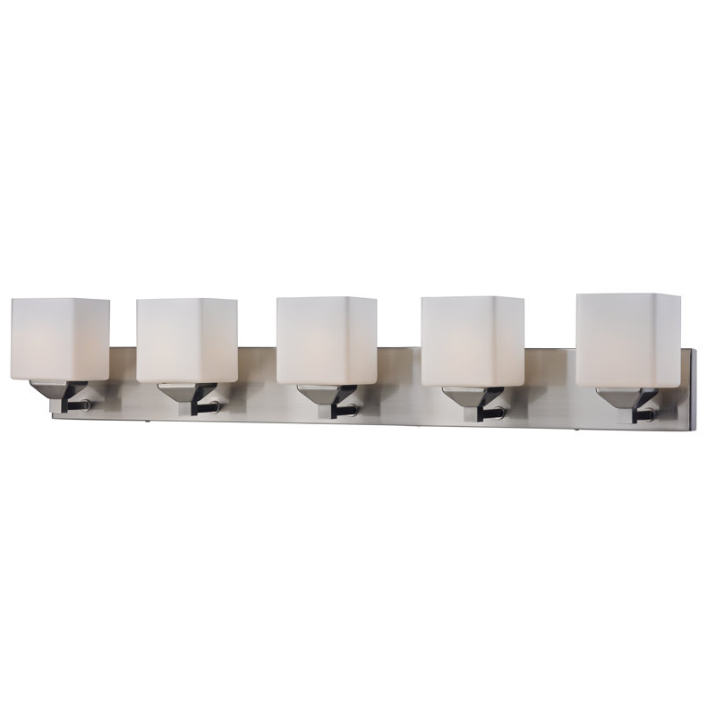 Ginjiro 5 - Light Dimmable Vanity Light, Brushed Nickel