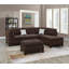 Canapé modulaire réversible en polyfibre avec repose-pieds, noir-1769334223