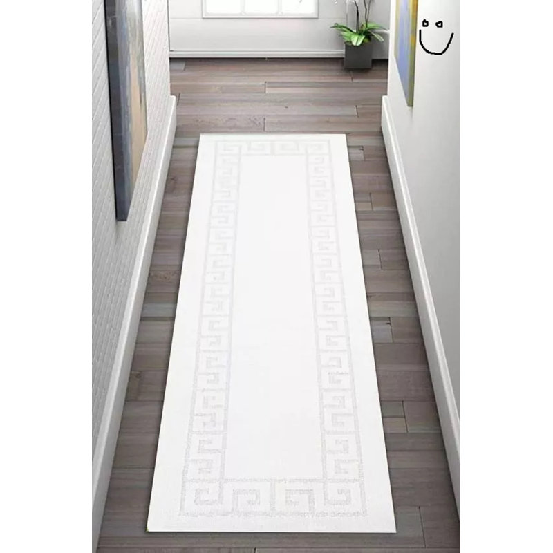 Aiedan Solid Colour Area Rug, Rectangle 80cm x 300cm