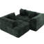 Canapé d'angle de 257 cm (101,2 po) avec coussins moelleux compressés, design modulable, garni de mousse haute densité, confortable et doté de 3 coussins carrés et 2 traversins.
