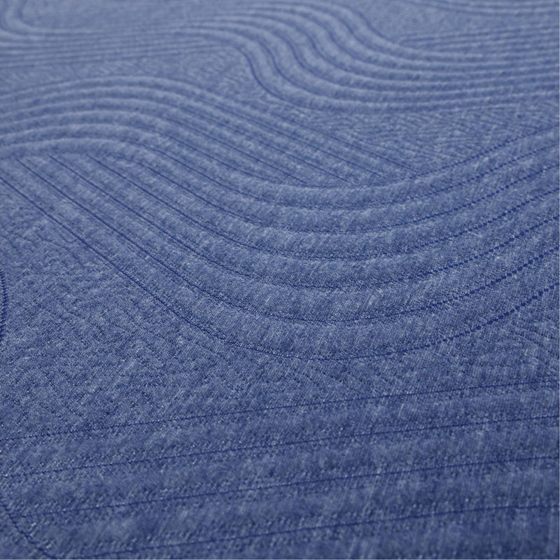 Matelas pour lit simple en mousse à mémoire de forme D2,5 de 8 po, bleu, housse souple et roulée