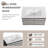 Naheeda 30 " W Wall Mounted Wall Mounted 1 Single Vanity Bathroom Vanity With Ceramic Top