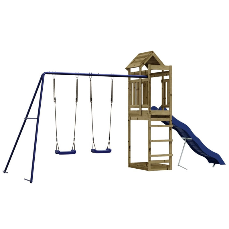 Fregoso Freeport Park Swing Set with, Green