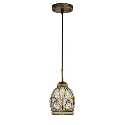 Telder Crystal Scroll Pendant Ceiling Lamp