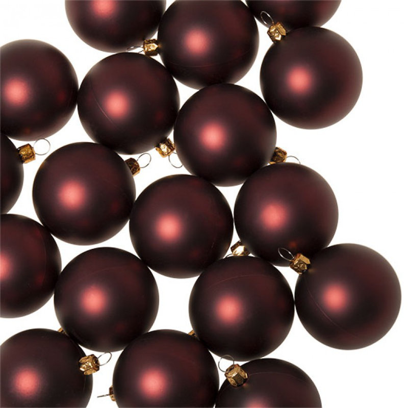 6cm Ball Ornament, Burgundy Satin