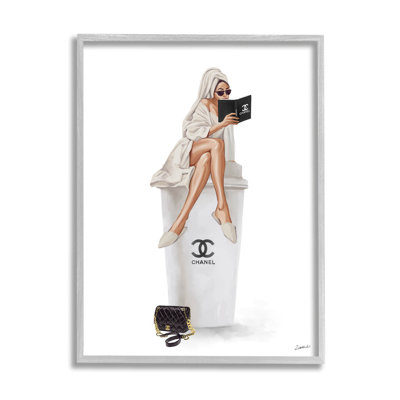 " Fashion Brand Emblem Coffee Cup Woman " by Ziwei Li