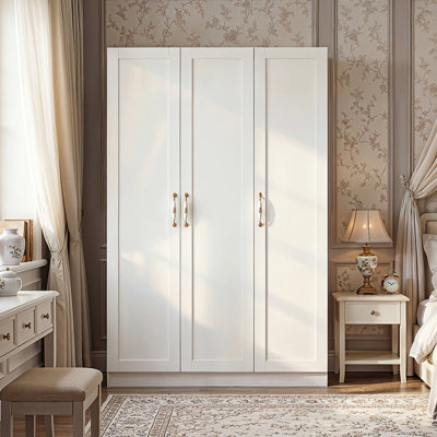 3-Door Wardrobe With Elegent Design by Red Barrel Studio