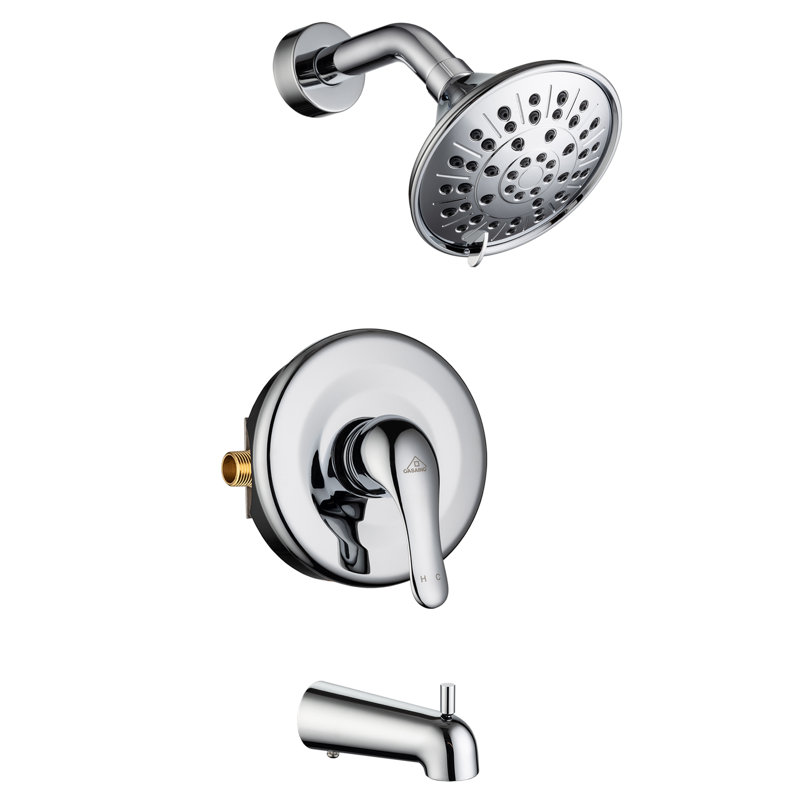 All-In-One Kit with Rough in-Valve, Chrome