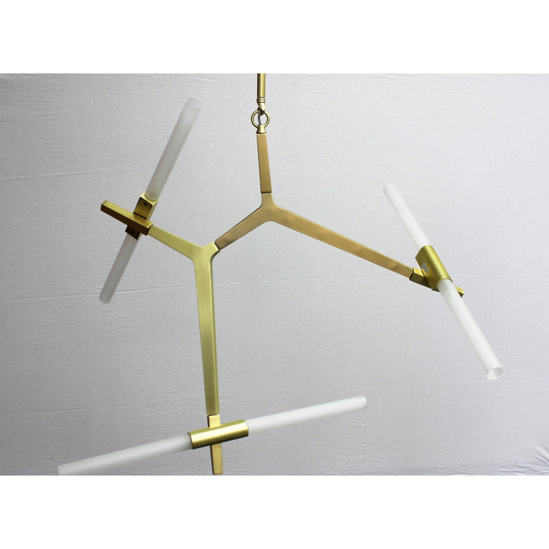 Lustree linéaire 6 lumières spoutnik modern Westerberg
