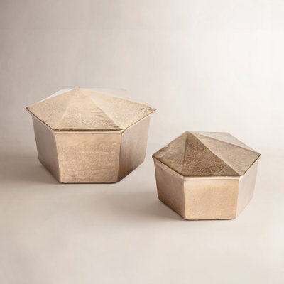 Isidor Aluminum Decorative Box Set