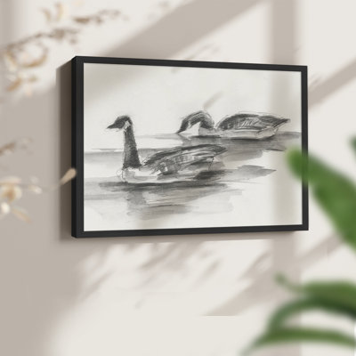 Geese Study II -Framed Print - Restickable