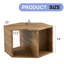 Table basse à fonctions multiples - Élégante, améliore la décoration intérieure Autocollants hexagonaux et rangement pour une surface pratique, une addition moderne facile d'entretien
