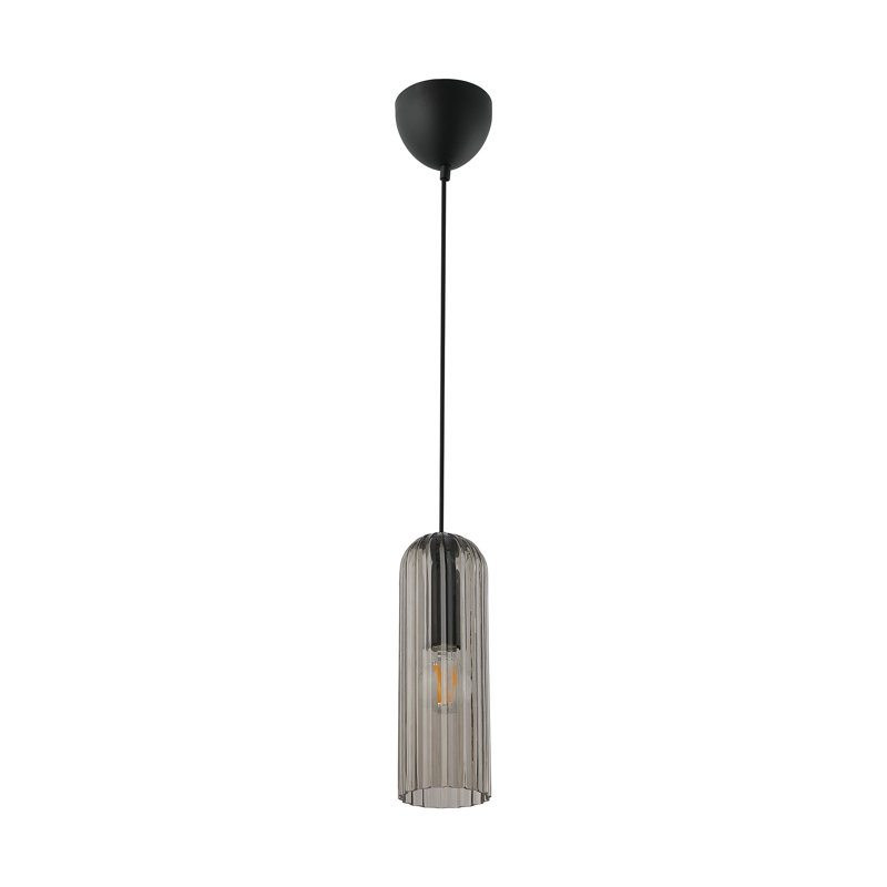 1 - Light Satin Pendant, Black