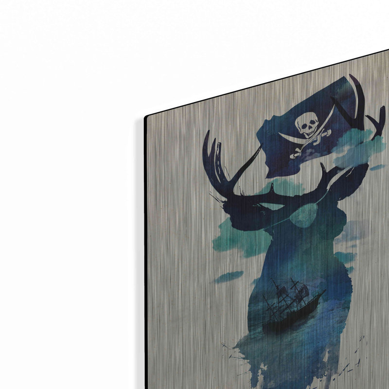 Trinx «Captain Hook» par Robert Farkas, art mural en métal, H 16 po x l 12 po