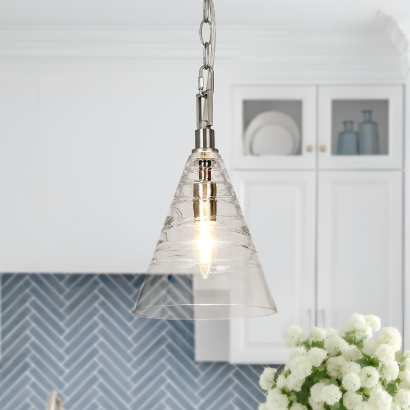 Luminaire suspendu 1 lumière Jhomar, Laiton