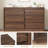 6-Drawer Dresser – 47” Wide Wooden Chest for Bedroom, Large Storage Organizer for Living Room, Entryway, Nursery, Closet-1304484636