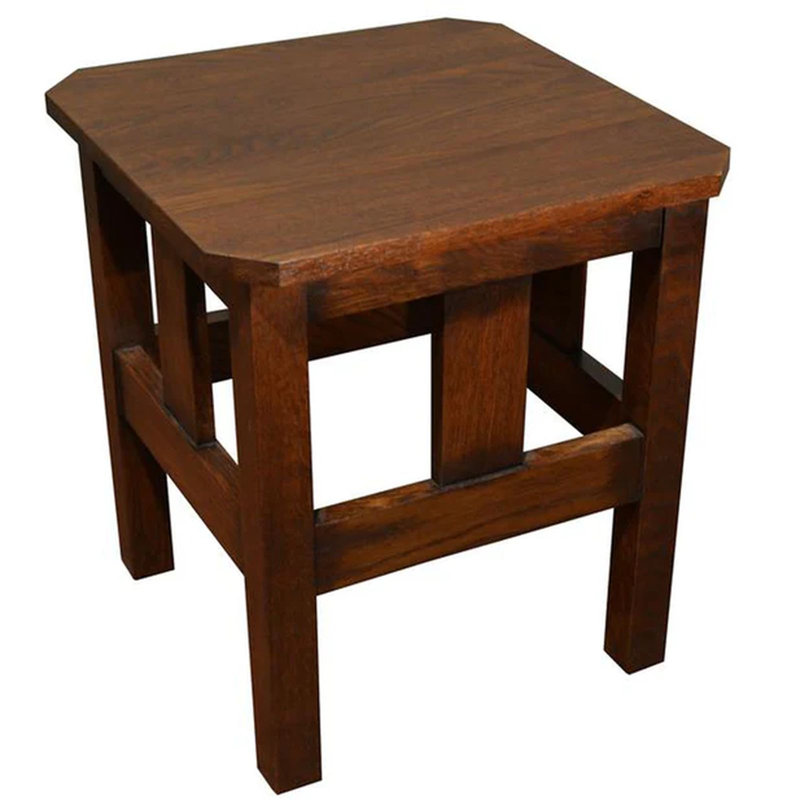 Hardester Solid Wood End Table, Walnut