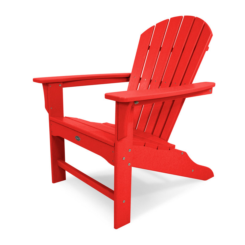 Chaise Adirondack POLYWOOD Yacht Club Shellback, Rouge coucher de soleil