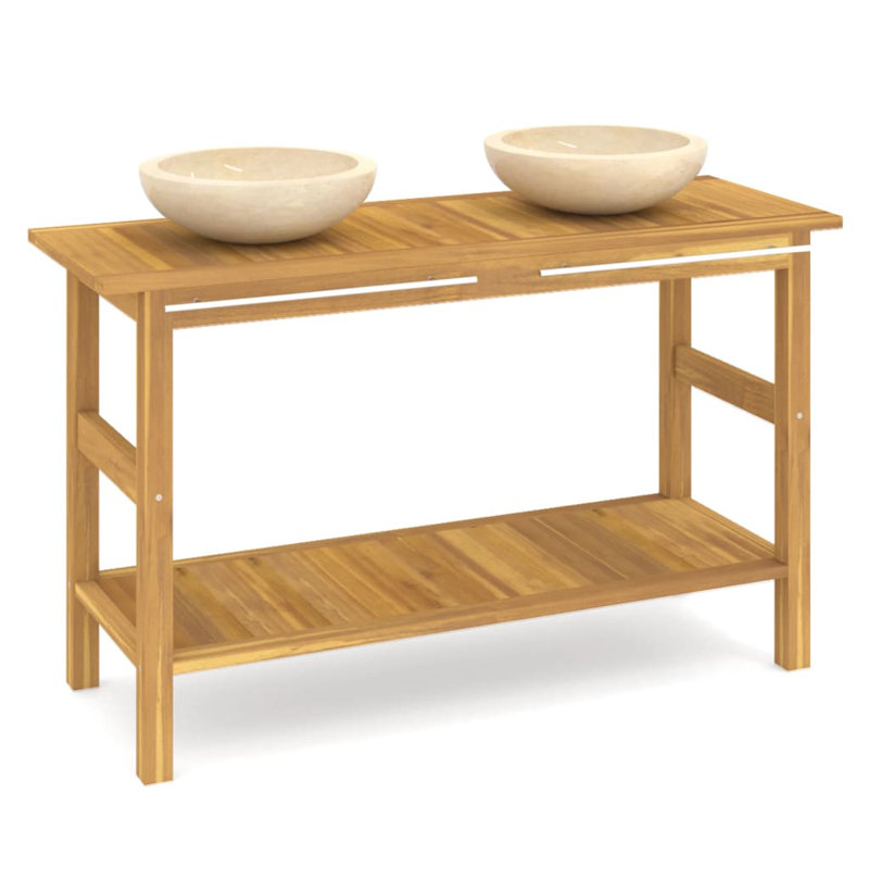 Meuble-lavabo Millwood Pines, Crème