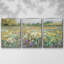 Country Meadow - 3 pièces, reproduction encadrée sur toile-487754178-487754183