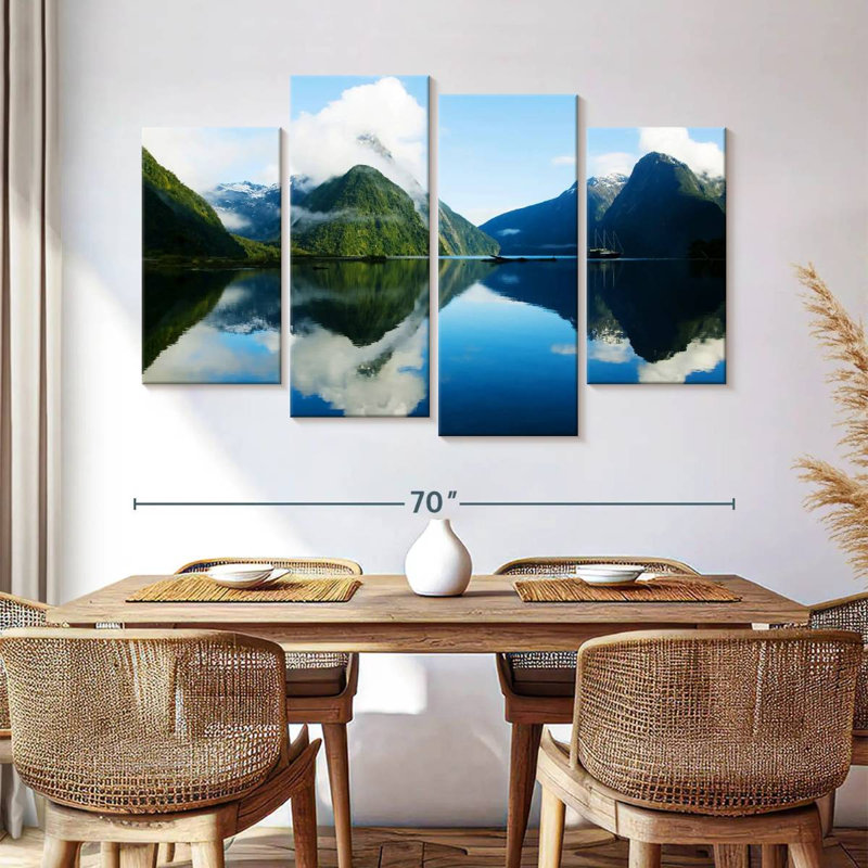 Nicci Clouded Milford Sound, 42" H x 68" W